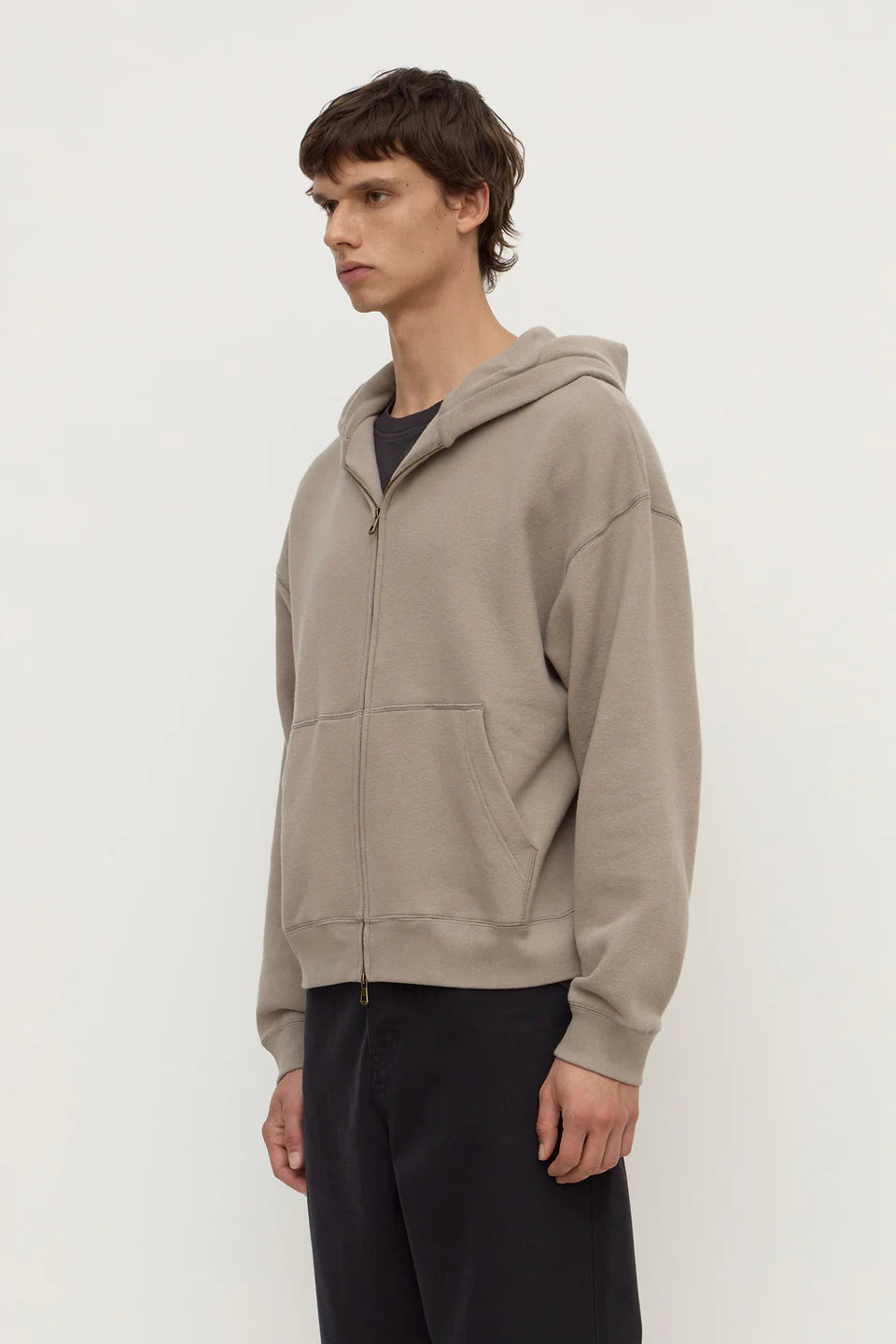 Assembly Newport Fleece Zip Through Ash Grey