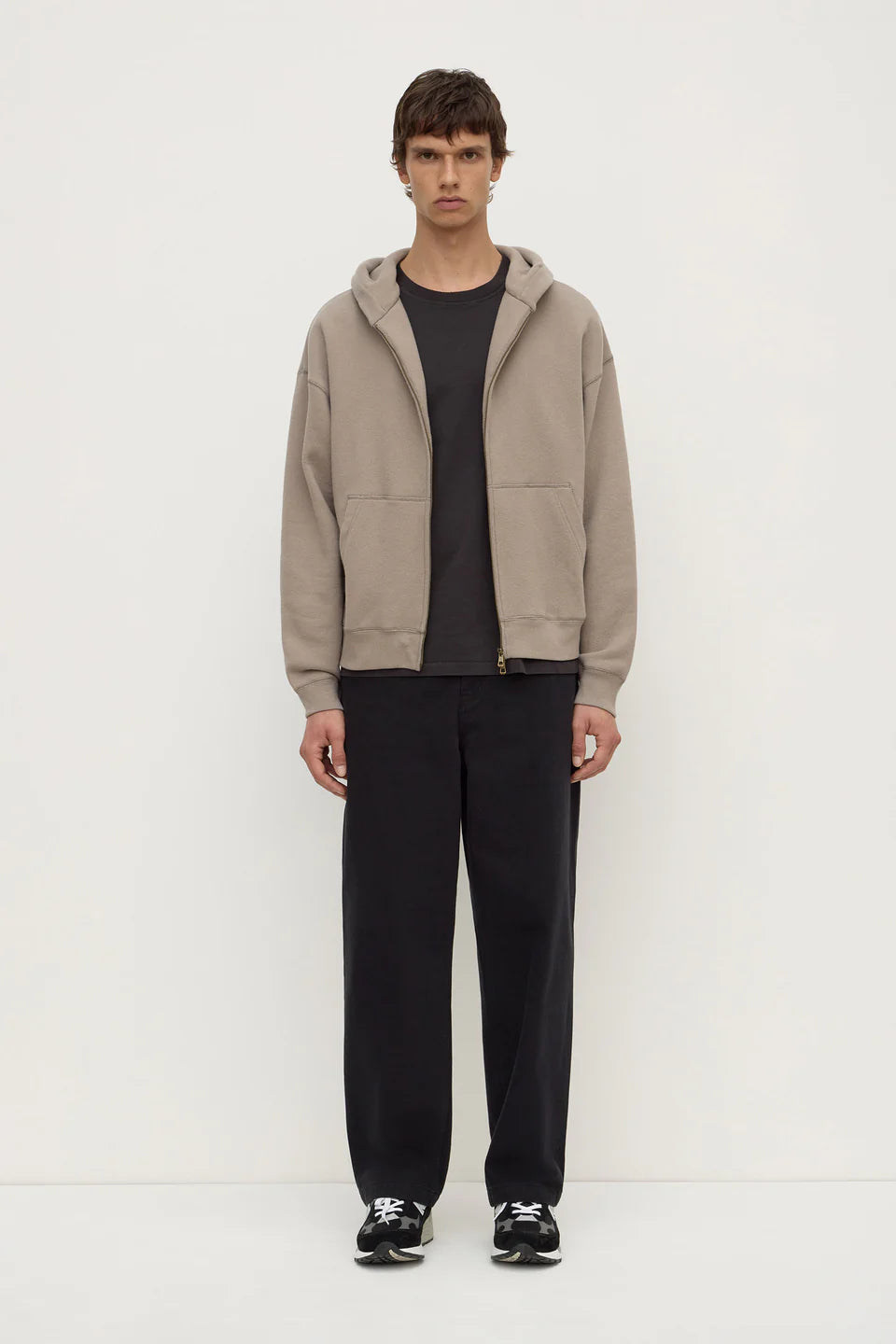 Assembly Newport Fleece Zip Through Ash Grey