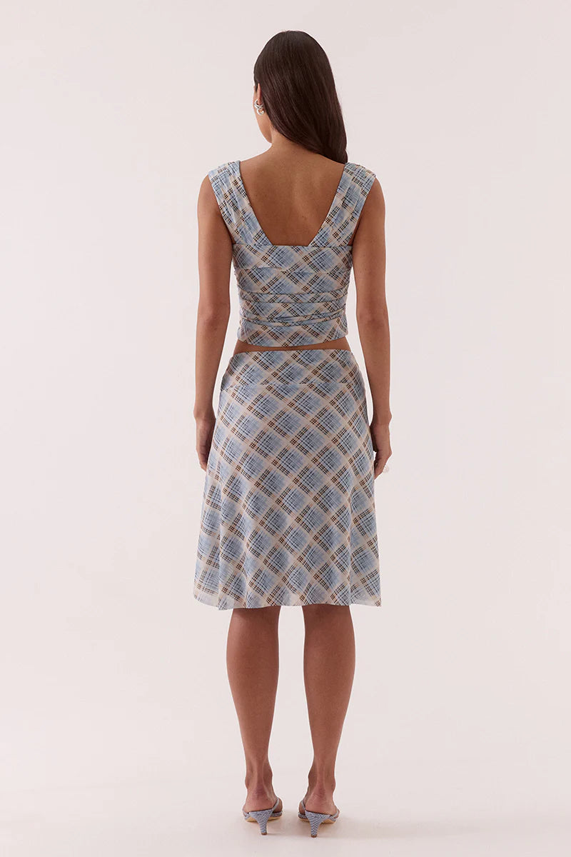 Sovere Novalyn Plaid Skirt Check