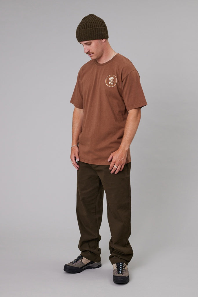 Just Another Fisherman Old Sea Dog Sea Tee Brown