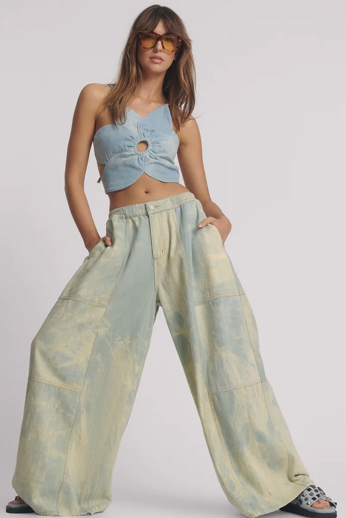 One Teaspoon Aruba Sky Palazzo Jeans