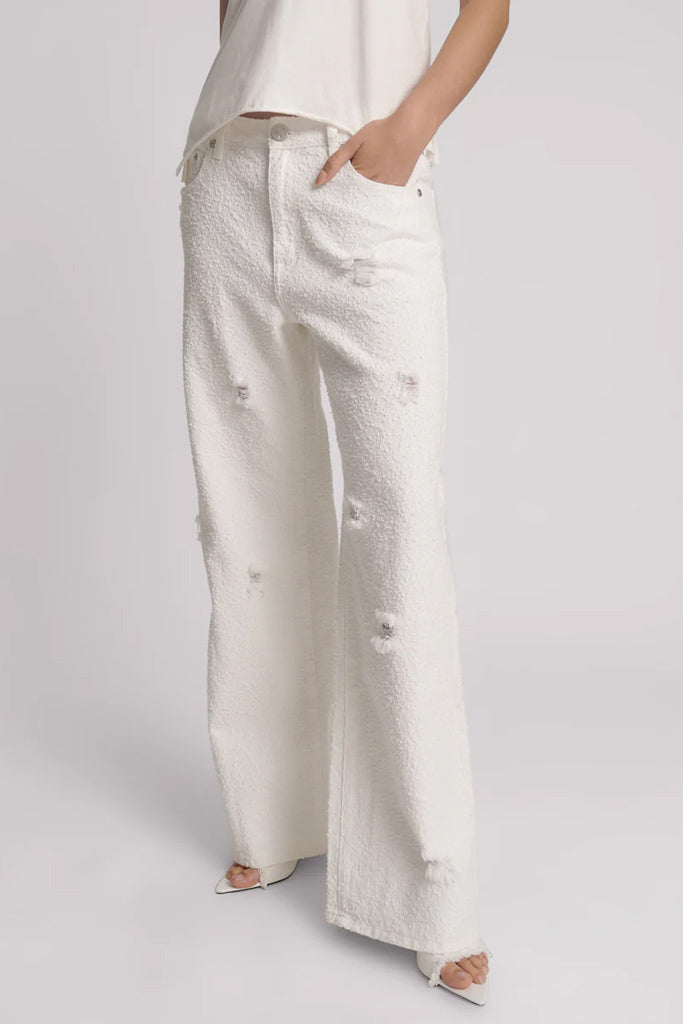 One Teaspoon Textured White Jackson Jeans