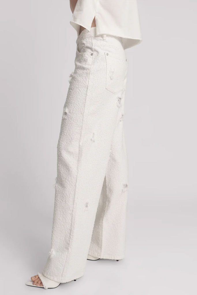 One Teaspoon Textured White Jackson Jeans