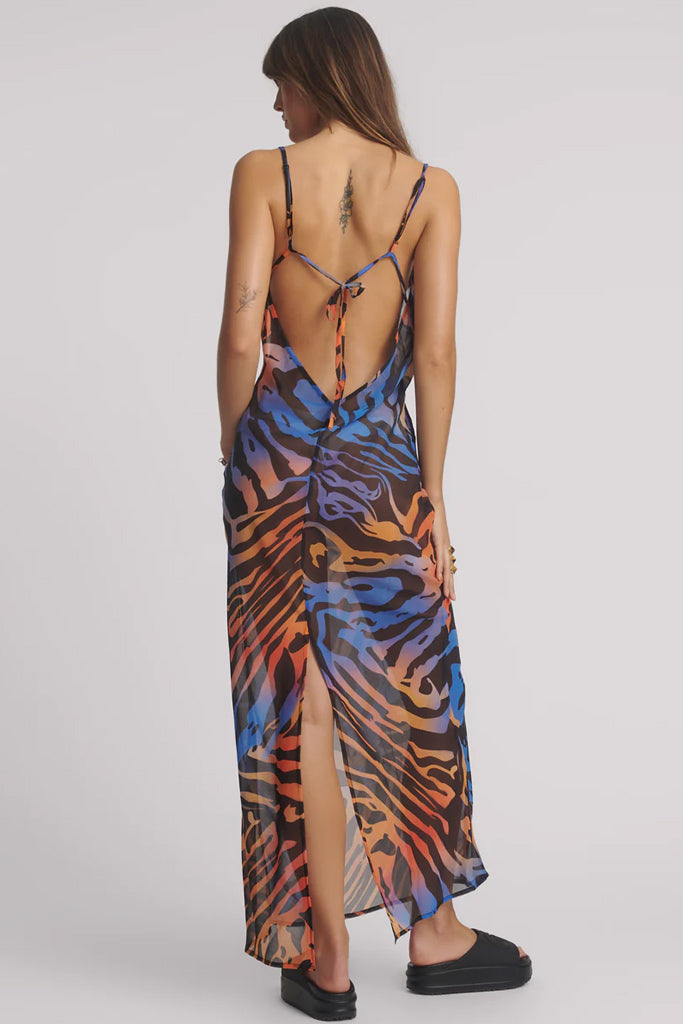 One Teaspoon Tropical Jagger Slip Dress Multi
