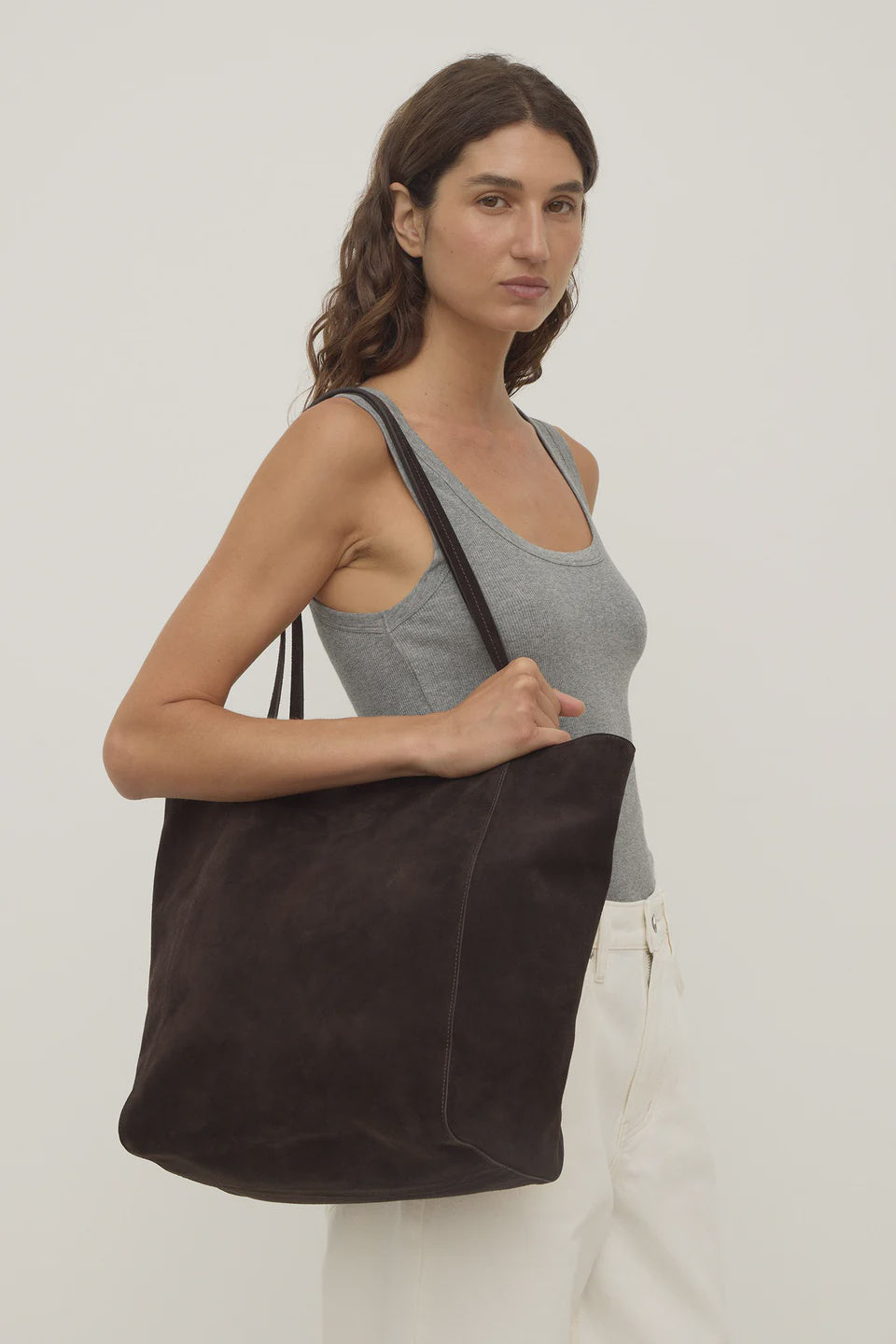 Assembly Paige Suede Tote Bag Ganache