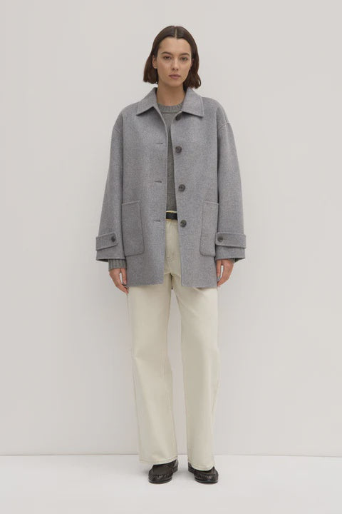 Assembly  Pierra Wool Coat Grey Marle