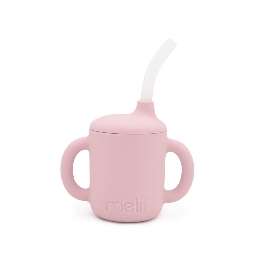 Melii 3 in 1 Silicone Training Cup - Pink