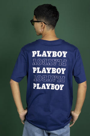 Playboy Stack Original Fit Tee Midnight Blue