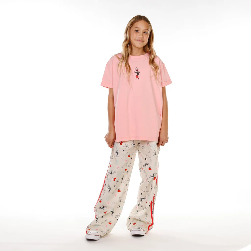 Hello Stranger Girls Playful Pant Red Stripe
