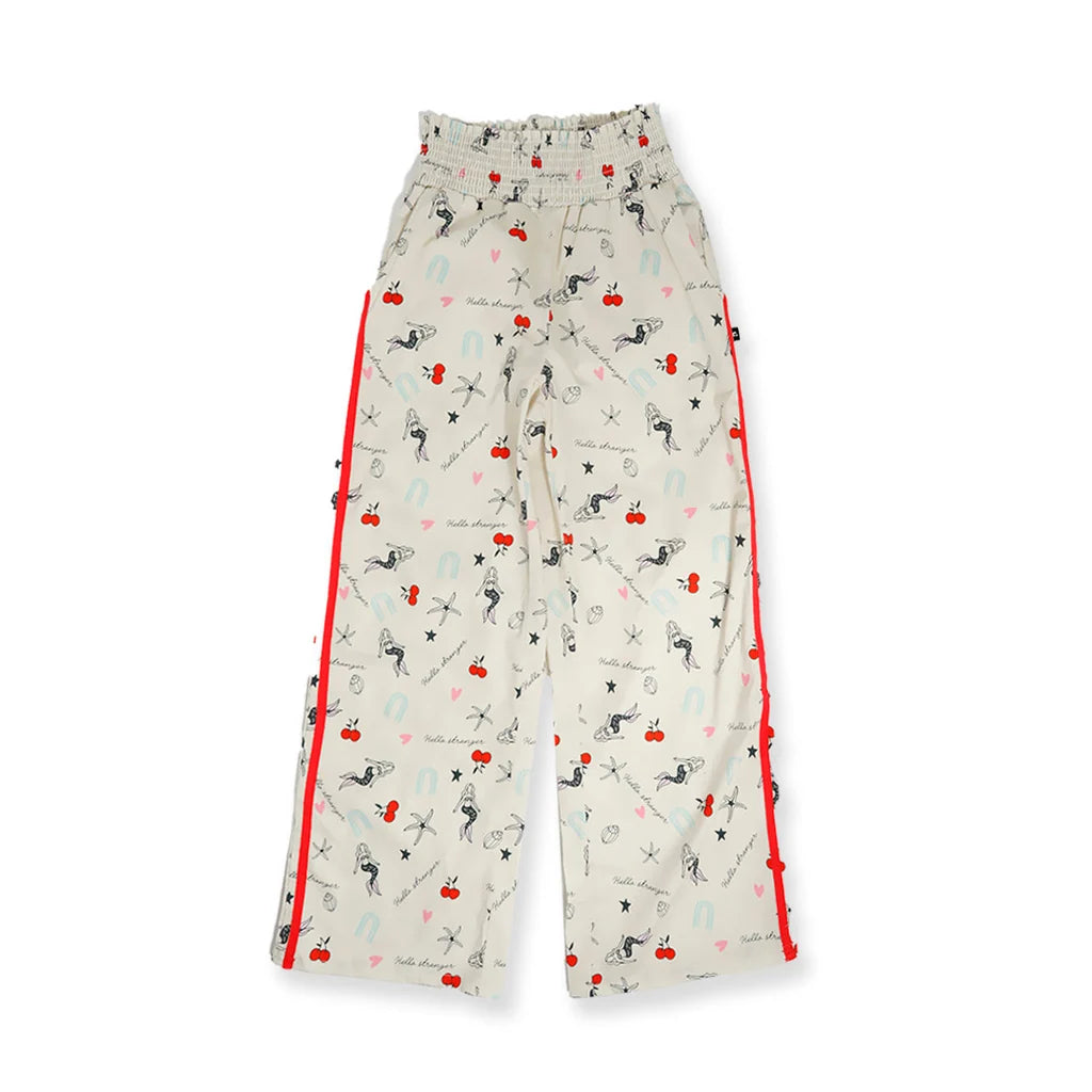 Hello Stranger Girls Playful Pant Red Stripe