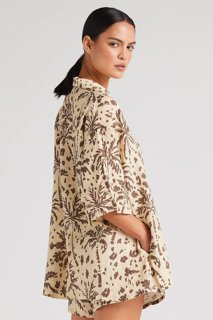 Poolside Paradiso Zanzibar Overshirt Marzipan