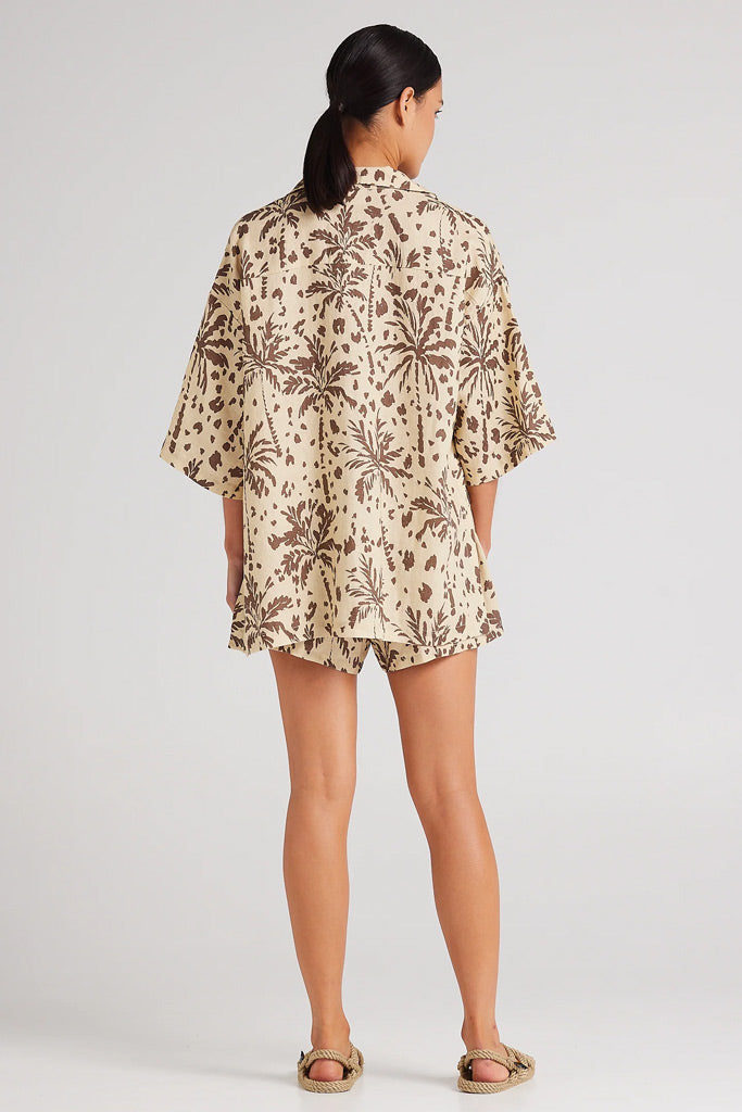 Poolside Paradiso Zanzibar Overshirt Marzipan