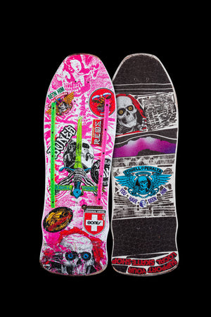 Powell Peralta Puzzle Skull And Sword Geegah Hot Pink