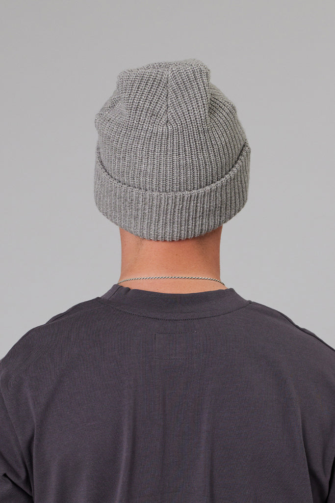 Just Another Fisherman Quality Goods Beanie Grey Marle