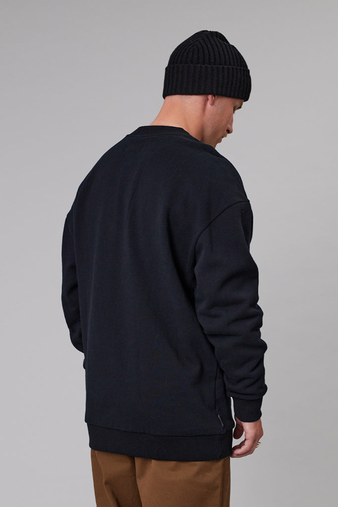 Just Another Fisherman Quality Goods North Crew Black