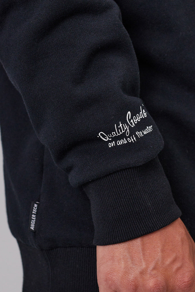 Just Another Fisherman Quality Goods North Crew Black