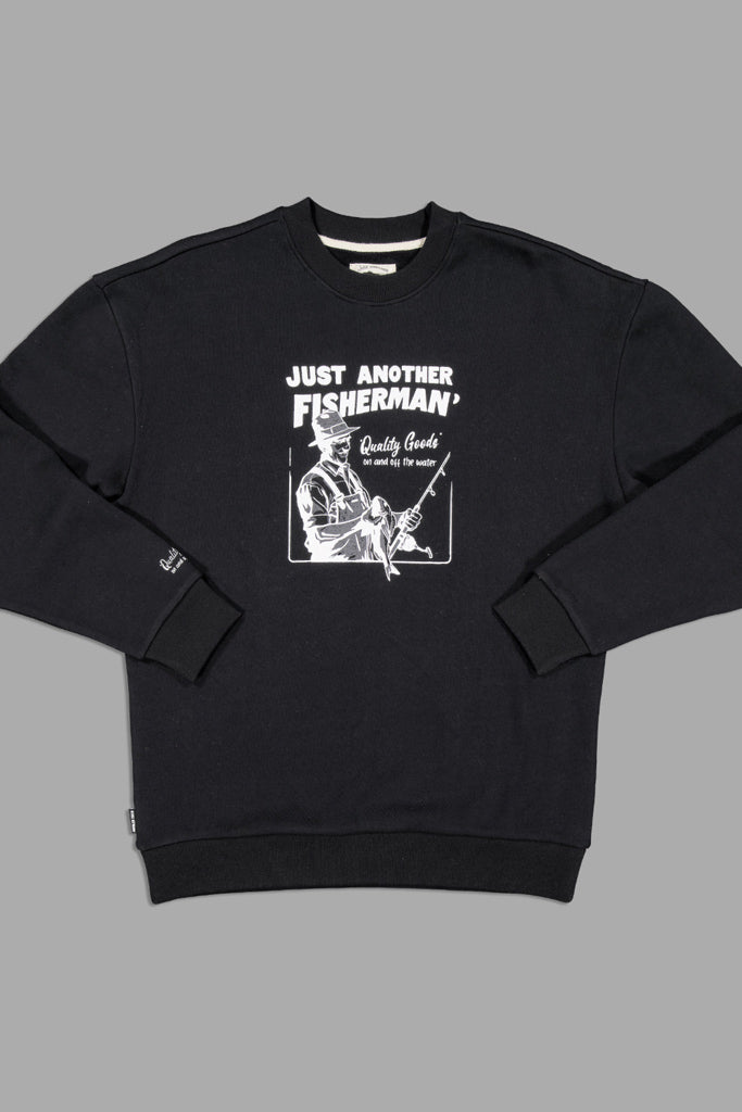 Just Another Fisherman Quality Goods North Crew Black