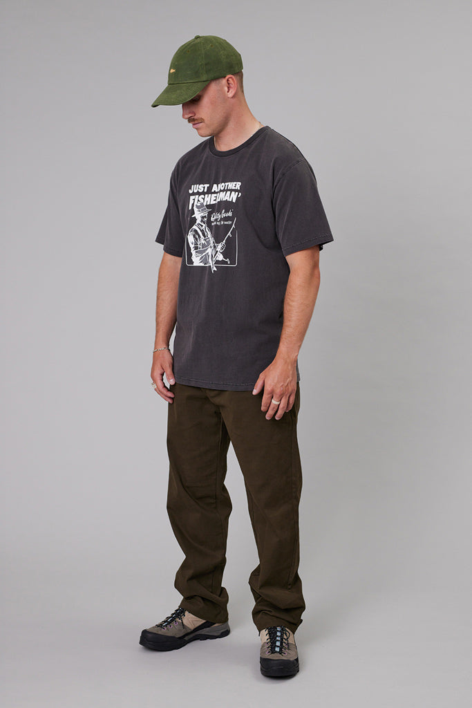 Just Another Fisherman Quality Goods Sea Tee Aged Black