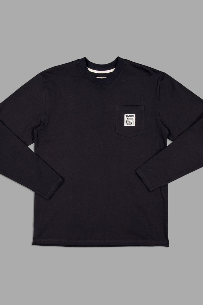 Just Another Fisherman Quality Heavy Shore Ls Tee Black
