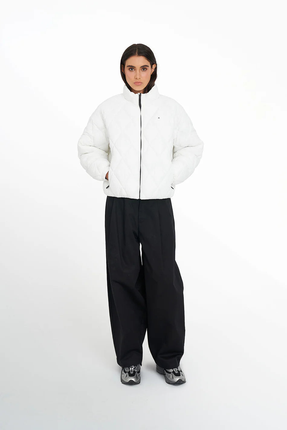 Huffer Quilted Loft Jacket White