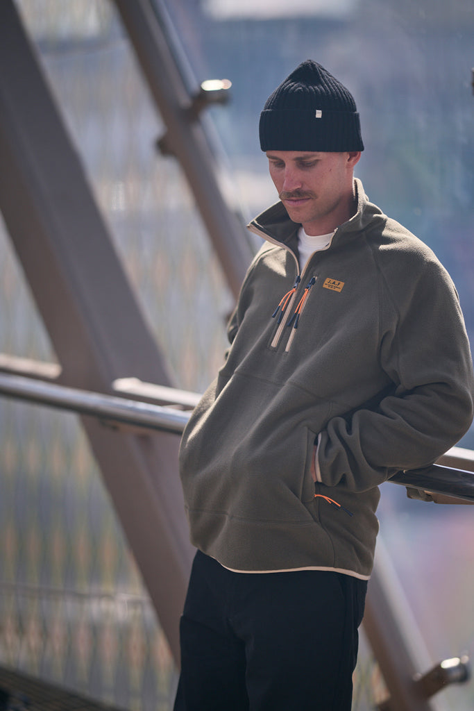 Just Another Fisherman Ranger 1/4 Zip Khaki