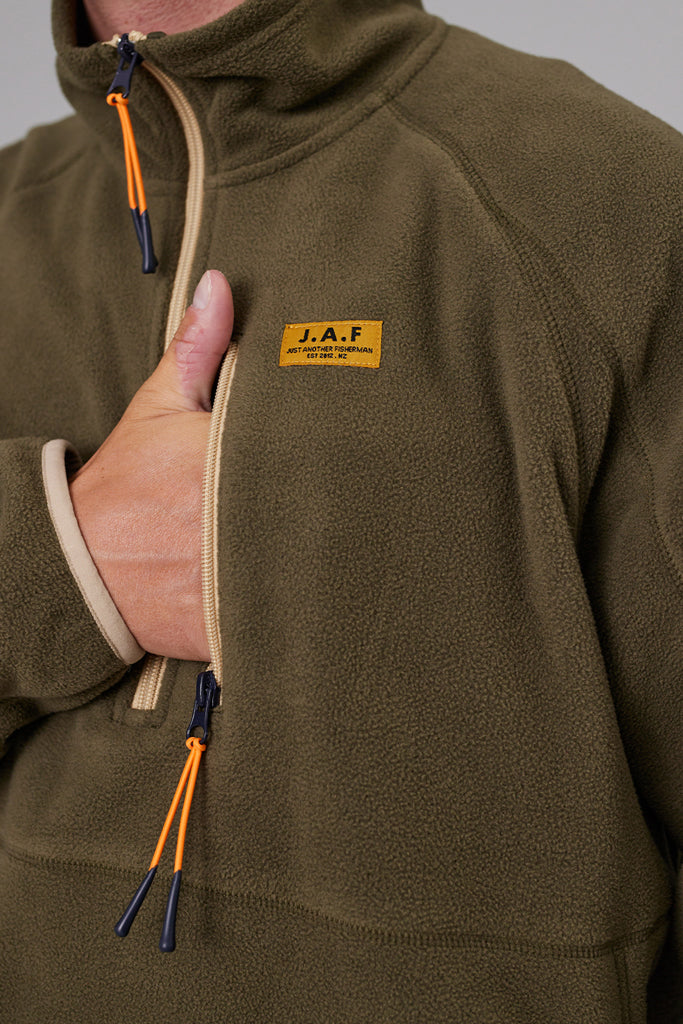 Just Another Fisherman Ranger 1/4 Zip Khaki