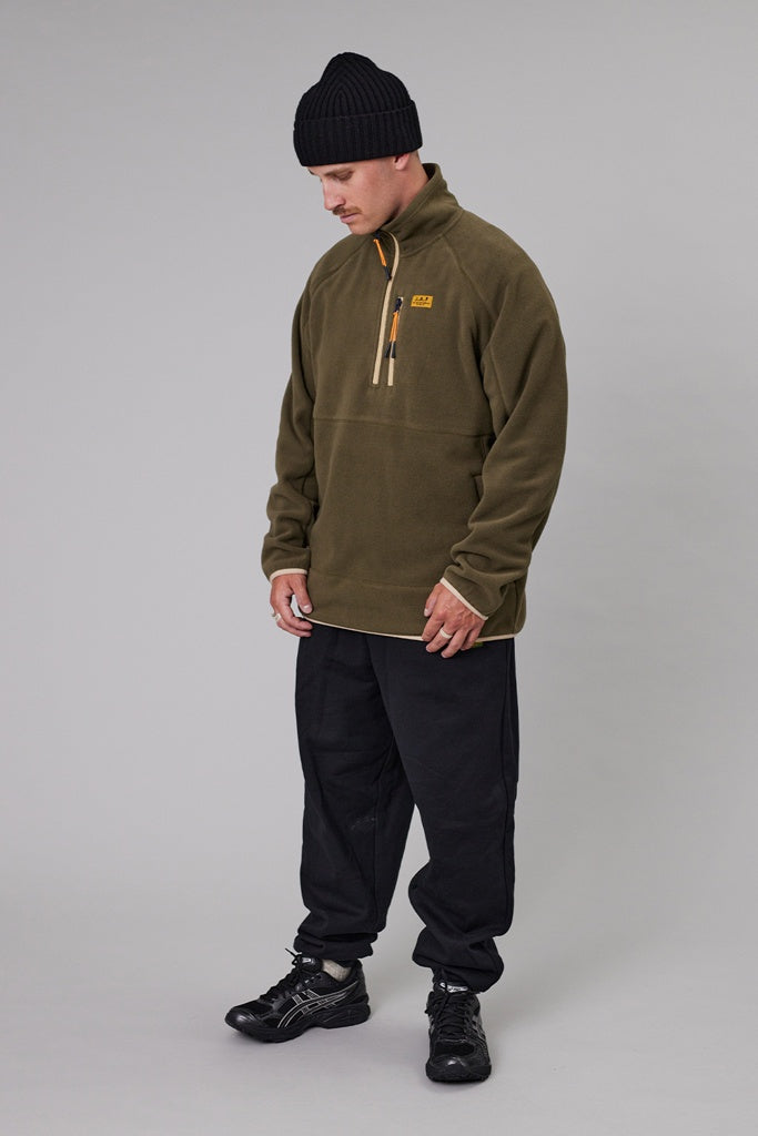 Just Another Fisherman Ranger 1/4 Zip Khaki