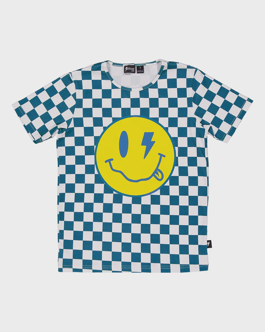 Radicool Dude Smiley Chequerboard Tee