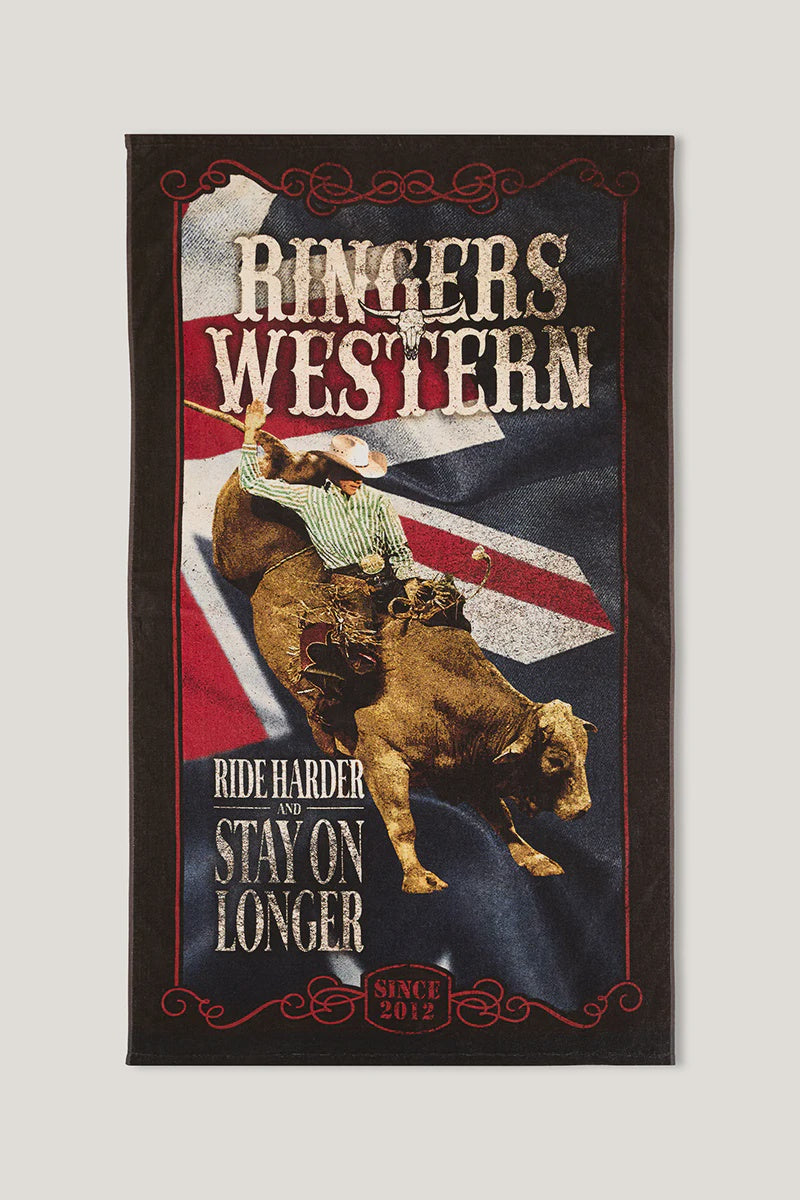 Ringers Western  Ride Harder Towel - Multi