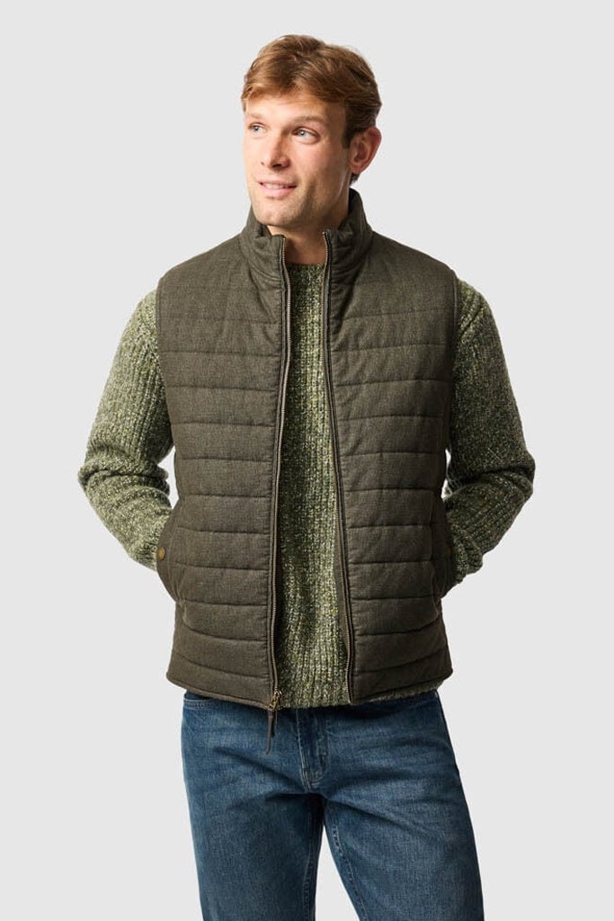 Rodd & Gunn Dunedin Road Vest · Moss