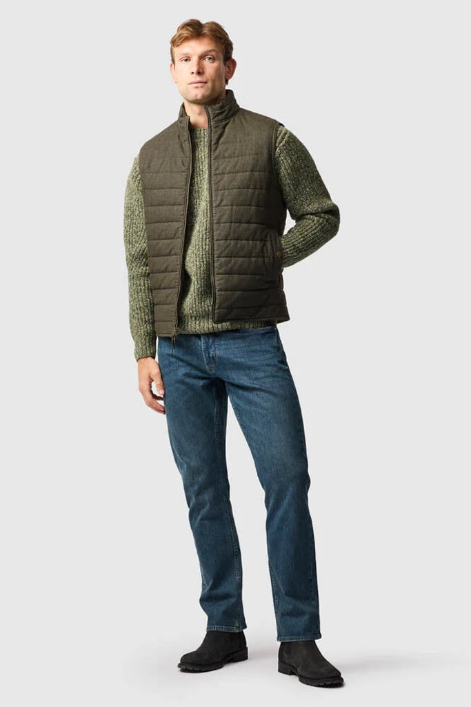 Rodd & Gunn Dunedin Road Vest · Moss