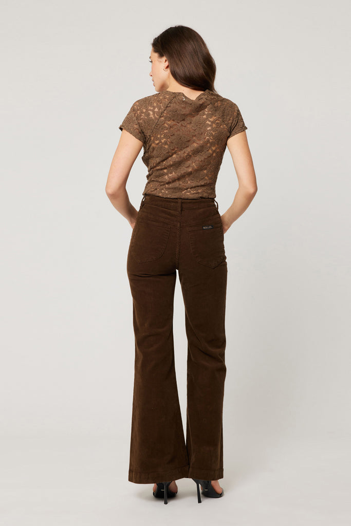 Rollas Eastcoast Flare Cord Nutmeg