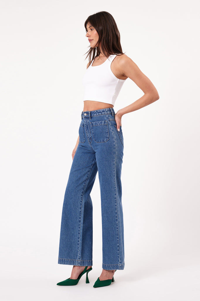 Rollas Sailor Jean Long Ashley Blue