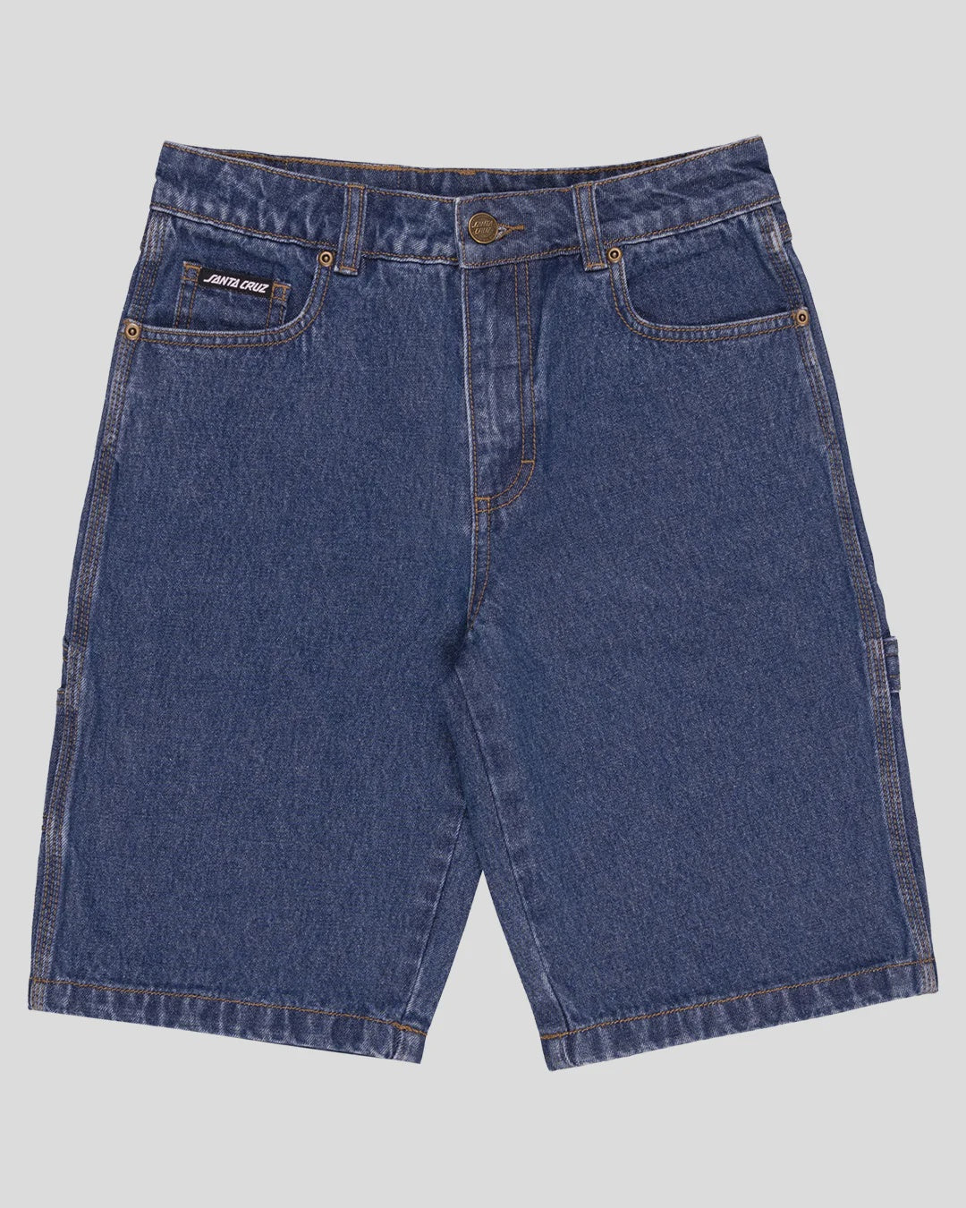 Santa Cruz Youth Classic Dot Carpenter Jean Short, Baggy Carpenter Jean Short