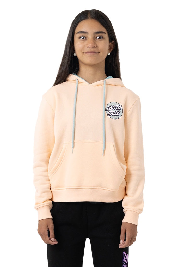 Santa Cruz Youth Sprinkle Dot Hoodie Pink Coral