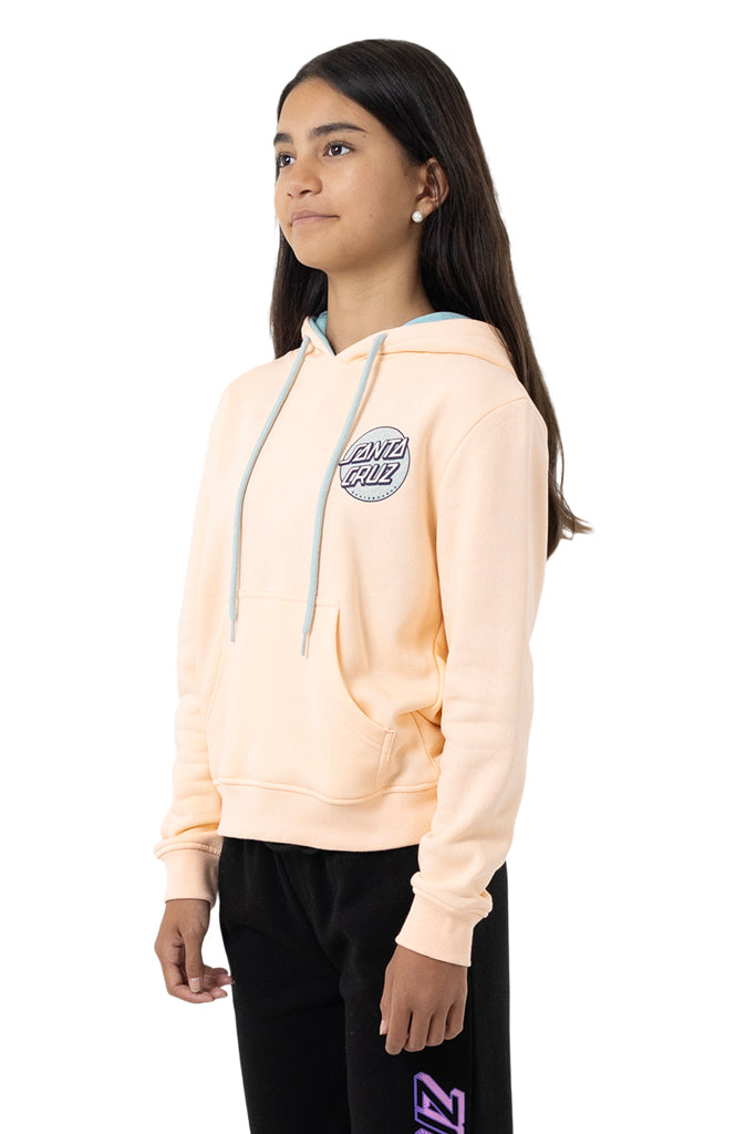 Santa Cruz Youth Sprinkle Dot Hoodie Pink Coral