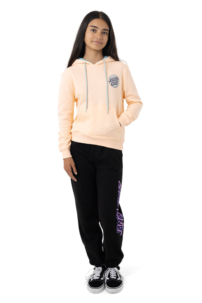 Santa Cruz Youth Sprinkle Dot Hoodie Pink Coral