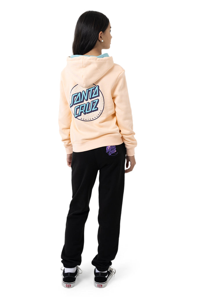 Santa Cruz Youth Sprinkle Dot Hoodie Pink Coral
