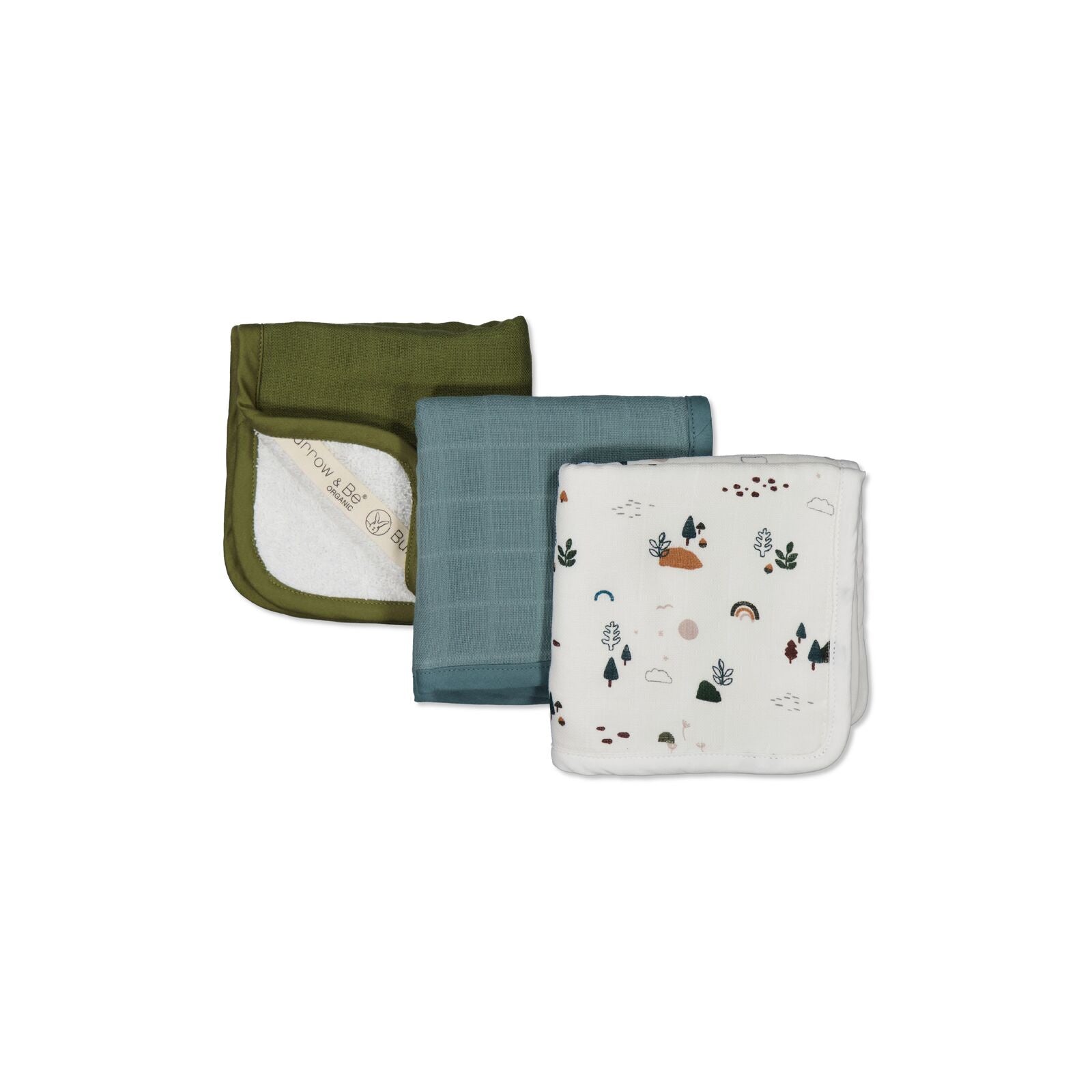 Burrow and Be Garden Treasures wash cloth set