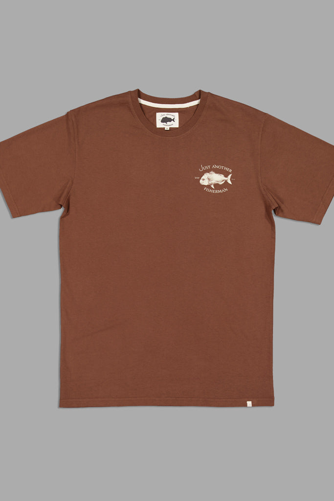 Just Another Fisherman Snapper Sea Tee Brown