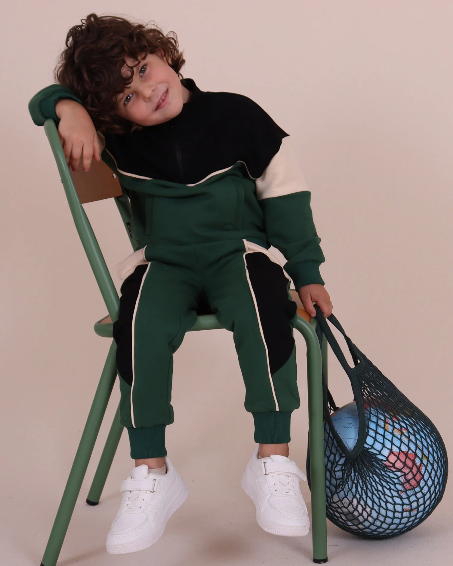Tiny Tribe Segment Piping Sweat Pant Green