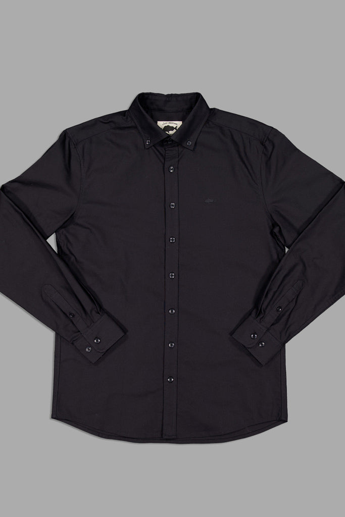 Just Another Fisherman Stamp Work Shirt Black