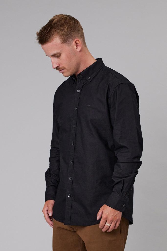Just Another Fisherman Stamp Work Shirt Black