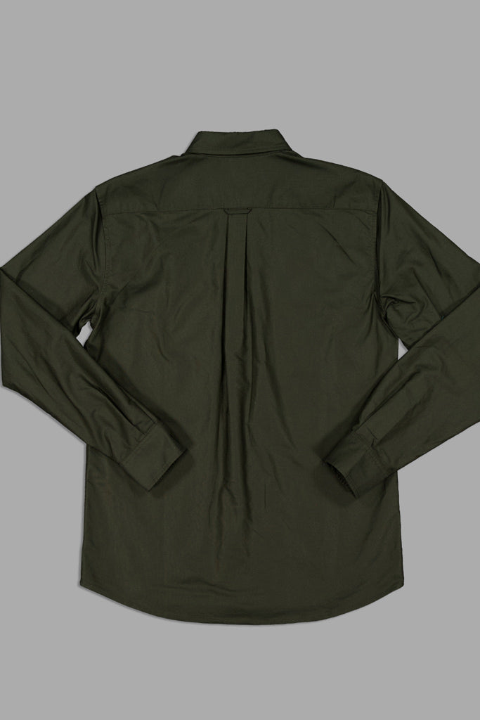 Just Another Fisherman Stamp Work Shirt Olive