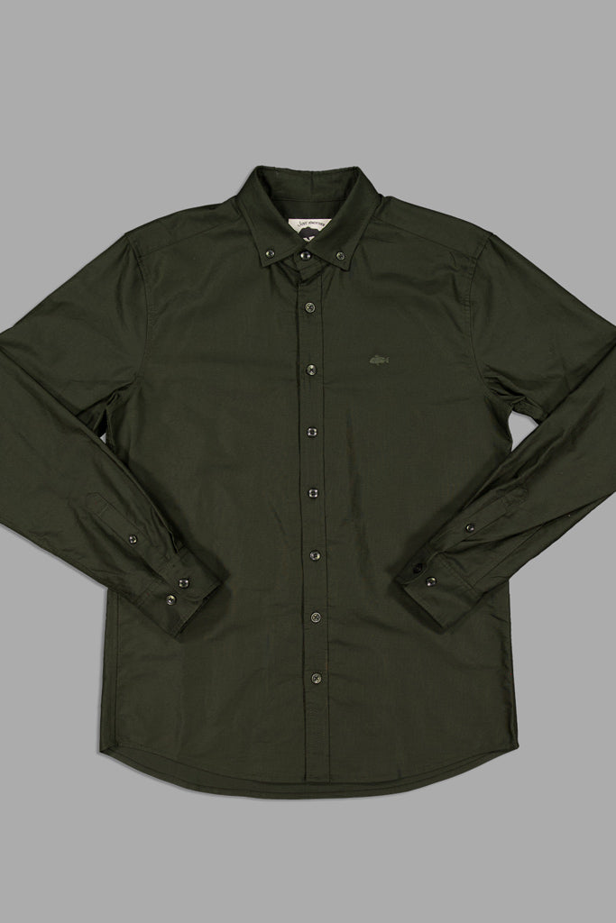 Just Another Fisherman Stamp Work Shirt Olive