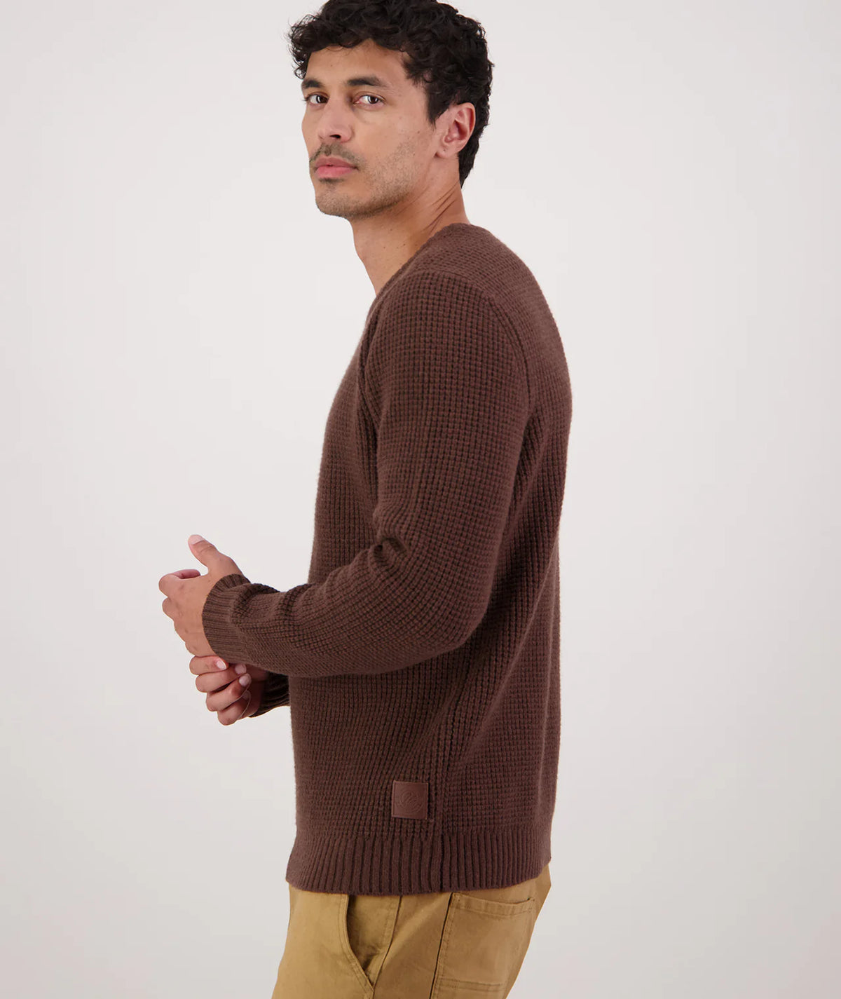 Swanndri Fistral Waffle Knit Espresso