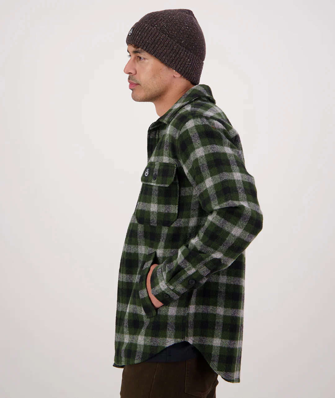 Swanndri Kiaraki V4 Wool Shacket Lincoln Check