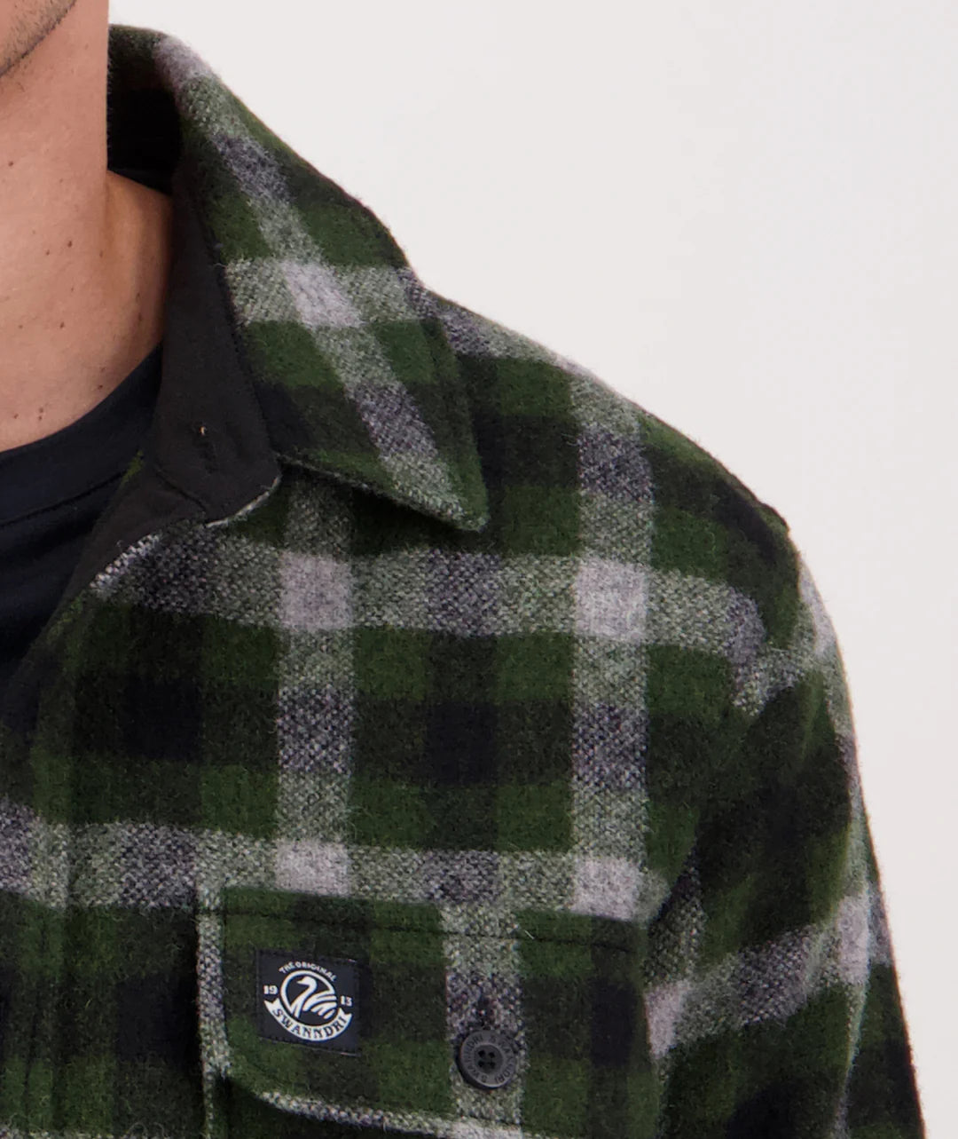 Swanndri Kiaraki V4 Wool Shacket Lincoln Check