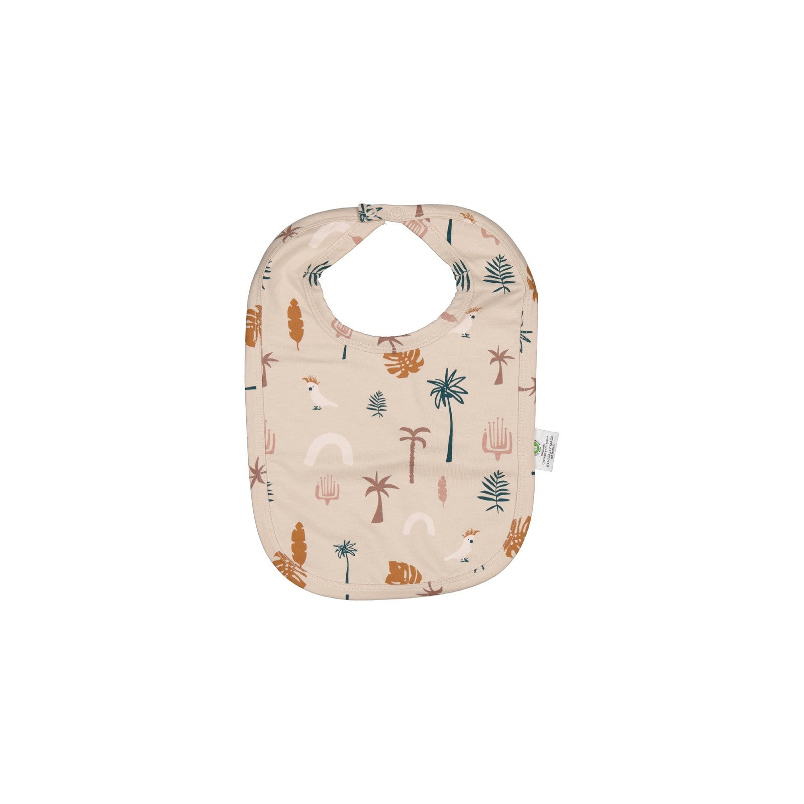 Burrow and Be Jungle Stamp Feeding bib