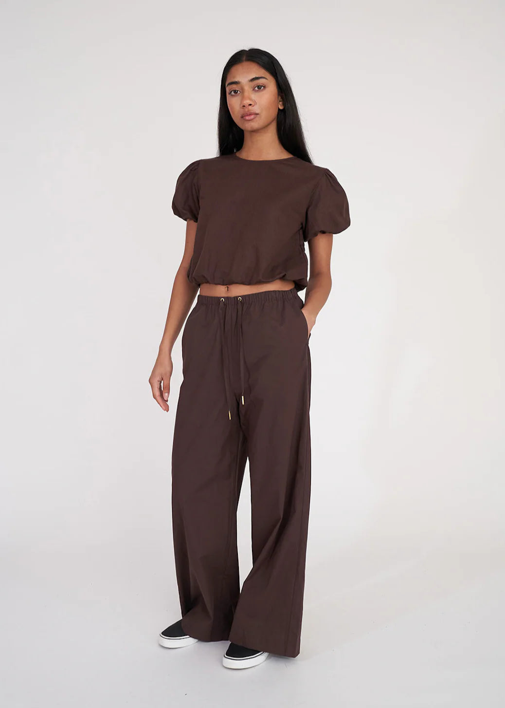 Huffer Lin-In Lounge Pant Cocoa